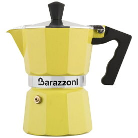 Barazzoni｜バラゾーニ 直火用 エスプレッソコーヒーメーカー1カップ LA CAFFETTIERA ALLUMINIO E COLORATA イエロー 83000550125