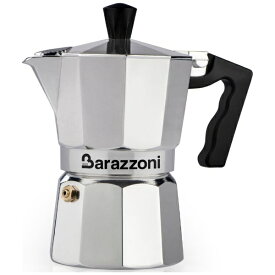 Barazzoni｜バラゾーニ 直火用 エスプレッソコーヒーメーカー1カップ LA CAFFETTIERA ALLUMINIO E COLORATA シルバー 830005501