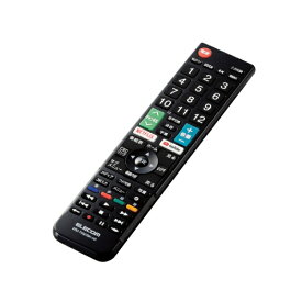 ELECOM｜エレコム かんたんTVリモコン第2弾 Hisense用 ブラック ERC-TV02XBK-HS [単4電池×2本(別売)]