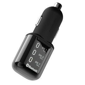樫村｜KASHIMURA Bluetooth FMトランスミッター ブラック KD-204