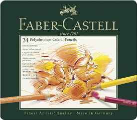 ファーバーカステル｜Faber-Castell ポリクロモス色鉛筆 24色セット 缶入 #110024