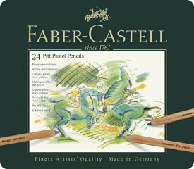 ファーバーカステル｜Faber-Castell PITTパステル鉛筆 24色セット 缶入 #112124