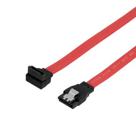 OWLTECH｜オウルテック SATA3.0ケーブル 100cm［ストレート - 上L型］コネクター ラッチなし 6Gbps対応 レッド OWL-SATA3SLT100-RE