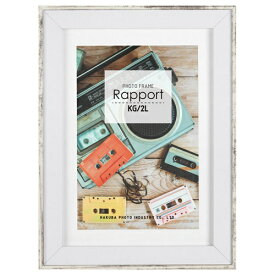 HAKUBA｜ハクバ フォトフレーム　Rapport（ラポール）　2L／KG（ハガキ）サイズ ウッディホワイト FWRP-WW2L