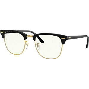 ���C�o���bRayBan CLUBMASTER RB3016 901/BF 51mm �V���C�j�[�u���b�N/�N���A�E�u���[���C�g�J�b�g�yew21_rb�z