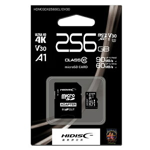 HIDISCbnCfBXN microSDXCJ[h HDMCSDX256GCL10V30 [Class10 /256GB]