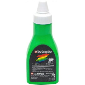 サクラクレパス｜SAKURA COLOR PRODUCT 絵具(ポリチューブ入り) 200ml ニューサクラカラー 蛍光グリーン ETPW200P#329