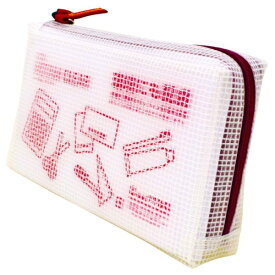 サクラクレパス｜SAKURA COLOR PRODUCT ノータム・クリアー マチ付 通帳サイズ レッド UNCM-B#19