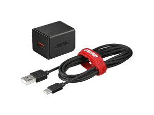 BUFFALObobt@[ 2.4A USB}[d AUTO POWER SELECT@\ Type-CP[ut ubN BSMPA2402P1CBK [1|[g /Smart ICΉ]