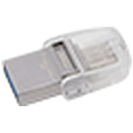 キングストン｜Kingston USBメモリ DataTraveler MicroDuo 3C シルバー DTDUO3C/32GB [32GB /USB TypeA＋USB TypeC /USB3.1 /回転式]