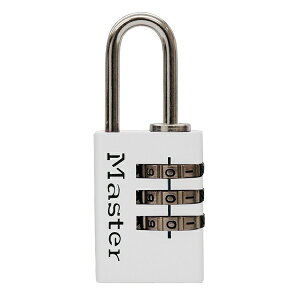 �}�X�^�[���b�N�bMaster Lock 620JADWHT �ώ��싞�� 23mm �z���C�g 00850101-001