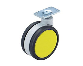 ハイロジック｜HILOGIK 26327 フレスコキャスター75mm プレート・ストップ無 イエロー 00026327-001