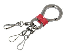 大一鋼業 CK-5 カラビナキーホルダー ブラックニッケル 1個入 00493221-001