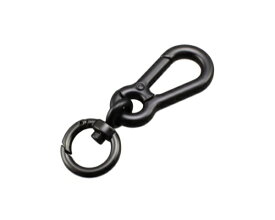 ハイロジック｜HILOGIK 29255 回転カラビナ付フック マットブラック 1個入 00029255-001