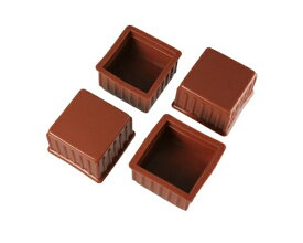 ハイロジック｜HILOGIK A-057 脚キャップ 36mm 茶角 4個入 00057057-001