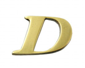 光｜HIKARI QL20-D 真鍮ゴールド文字 大文字 英 D 00872678-001