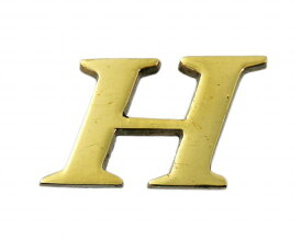 光｜HIKARI QL20-H 真鍮ゴールド文字 大文字 英 H 00872682-001