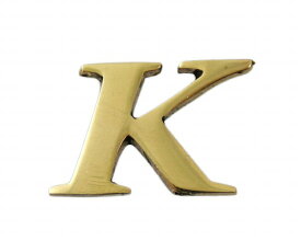 光｜HIKARI QL20-K 真鍮ゴールド文字 大文字 英 K 00872685-001