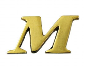光｜HIKARI QL20-M 真鍮ゴールド文字 大文字 英 M 00872687-001