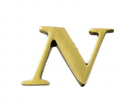 光｜HIKARI QL20-N 真鍮ゴールド文字 大文字 英 N 00872688-001