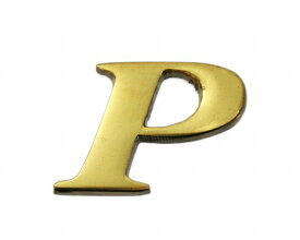 光｜HIKARI QL20-P 真鍮ゴールド文字 大文字 英 P 00872690-001