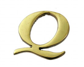 光｜HIKARI QL20-Q 真鍮ゴールド文字 大文字 英 Q 00872691-001