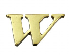 光｜HIKARI QL20-W 真鍮ゴールド文字 大文字 英 W 00872697-001