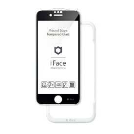 HAMEE｜ハミィ iPhoneSE（第3・2世代）/8/7/6s/6専用]iFace Round Edge Tempered Glass Screen Protector ラウンドエッジ強化ガラス 画面保護シート 41-890264 ブラック