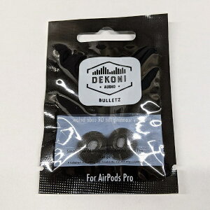 Dekoni Audio|デコニオーディオ AirPods PRO用 イヤーピース L 1ペア Bulletz AirPods Pro ブラック S-APP-LG