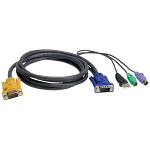 ATEN�b�G�[�e�� ATEN�@USB�EPS�^2�R���{KVM�P�[�u���@SPHD�^�C�v�@1�D2m 2L-5301UP