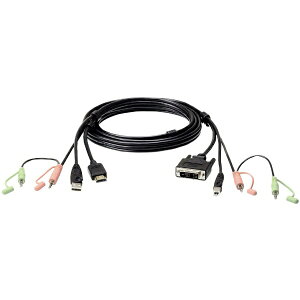 ATEN�b�G�[�e�� ATEN�@HDMI��DVI�|D�ϊ��@�\�t���@KVM�P�[�u���@1�D8m�A�I�[�f�B�I�R�l�N�^�[�t�� 2L-7D02DH