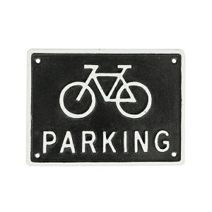 DULTONb_g IRON SIGN BICYCLE PARKING BLACK ACA TC oCVN p[LO R855-994BK
