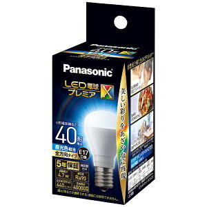 Panasonicbpi\jbN LEDd 4.7W v~AX LDA5DDGE17SZ4 [E17 /ʓd` /40W /F /1 /S^Cv]