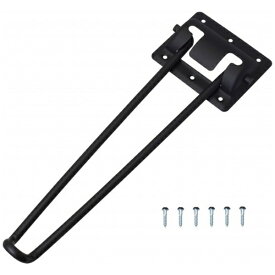 ハイロジック｜HILOGIK 艶消し黒 折畳脚 8x270mm バラ 00004280-001