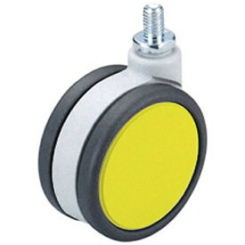 ハイロジック｜HILOGIK 26309 フレスコキャスター75mm M10ボルト ・ストップ無 イエロー 00026309-001