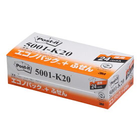 3Mジャパン｜スリーエムジャパン エコノパックふせん　75mm×25mm　100枚×24パッド Post-it(ポスト・イット) 混色 5001-K20