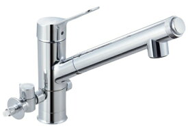 LIXIL｜リクシル [ワンホールタイプ] ハンドシャワー付浄水器内蔵型シングルレバー水栓 JF-AJ461SYXBV(JW) [ワンホール]