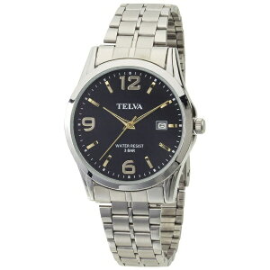 クレファー|CREPHA TELVA テルバ アナログウオッチ メンズ 腕時計 薄型針 CREPHA(クレファー) シルバー×ブラック TE-AM188-BKS