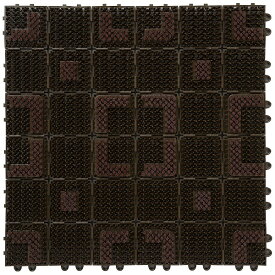 山崎産業｜THE YAMAZAKI CORPORATION ニュウーブラシハ−ドマット45　本駒　ブラウン ブラウン 12314