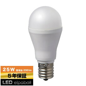 ELPA｜エルパ LED電球 25W相当 電球色 LDA2L-G-E17-G4102