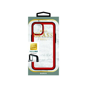 MS�\�����[�V�����Y�bMS Solutions iPhone 12 mini 5.4�C���`�Ή� 3D�K���X�V�F���P�[�X SHELL GLASS Round ���b�h LP-IS20SGRRD