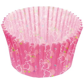 パール金属｜PEARL METAL ベイクイージー　紙製カップケーキ焼型75mm　50枚入しゃぼんハート D-2681