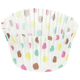 パール金属｜PEARL METAL ベイクイージー　紙製カップケーキ焼型75mm　50枚入ドット D-2685