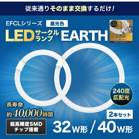 エコデバイス｜ECO DEVICE 32形+40形LEDサークルランプ（昼光色） EFCL32・40LED-ES/28N