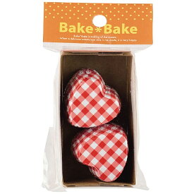 パール金属｜PEARL METAL ベイクベイク　アルミ箔チョコモールド ハート型10枚入（レッドチェック） D-6406