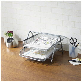 パール金属｜PEARL METAL ファイルトレー2段（シルバー） N-7582