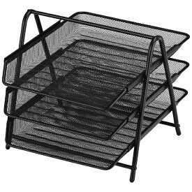 パール金属｜PEARL METAL ファイルトレー3段（ブラック） N-7585