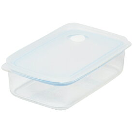 パール金属｜PEARL METAL EasyClean浅型密閉保存容器M ブルー HB-2628 [約640ml/電子レンジ対応/食洗器対応]