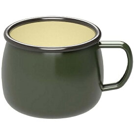 CAPTAIN STAG｜キャプテンスタッグ ホーローマグカップ(容量約400mL/オリーブグリーン) UH-505