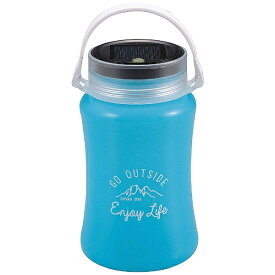 CAPTAIN STAG｜キャプテンスタッグ フローティングLEDランタン TYPE2ソーラー&USB充電式(外径95×高さ167mm/ブルー) UK-4045